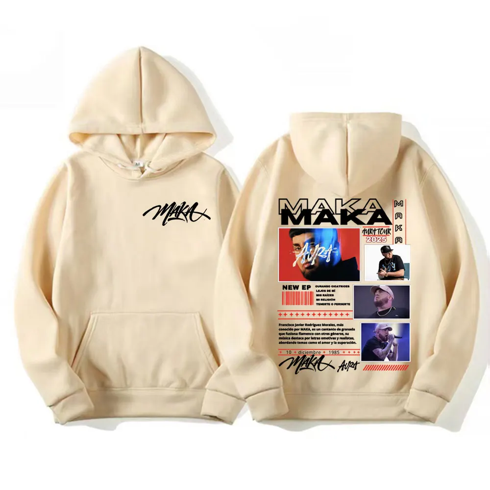 Rapper Maka Aura Tour Album 2025 Hoodies Men Women Vintage Style Harajuku Street Sweatshirts Casual High Quality Comfort Hoodie 5