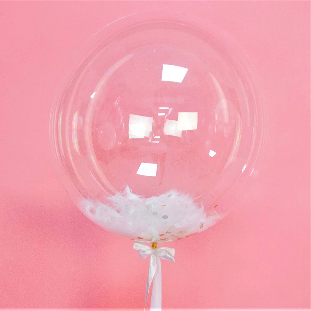 30 Inch Clear Bobo Balloons Bubble Balloons - 12 Pcs Wide Mouth Transparent  Balloons for Stuffing Wedding Birthday Party Christmas Valentines