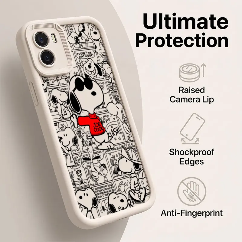 Cute Cartoon S-Snoopys Phone Case - Adorable Protective Cover with Playful Design