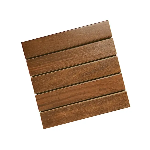 Fa Padlónövelő Hordozható Vízálló Kopásálló, Reteszelő Fedélzeti Csempe Tornác Teraszos Otthoni Út Garázs - Image 3