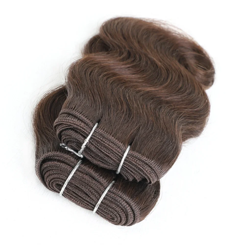 2pcs Body Wave Human Hair Bundles Virgin Hair Extension Double Weft 2 Bundles Weave Extension Daily Use Natural Black Color