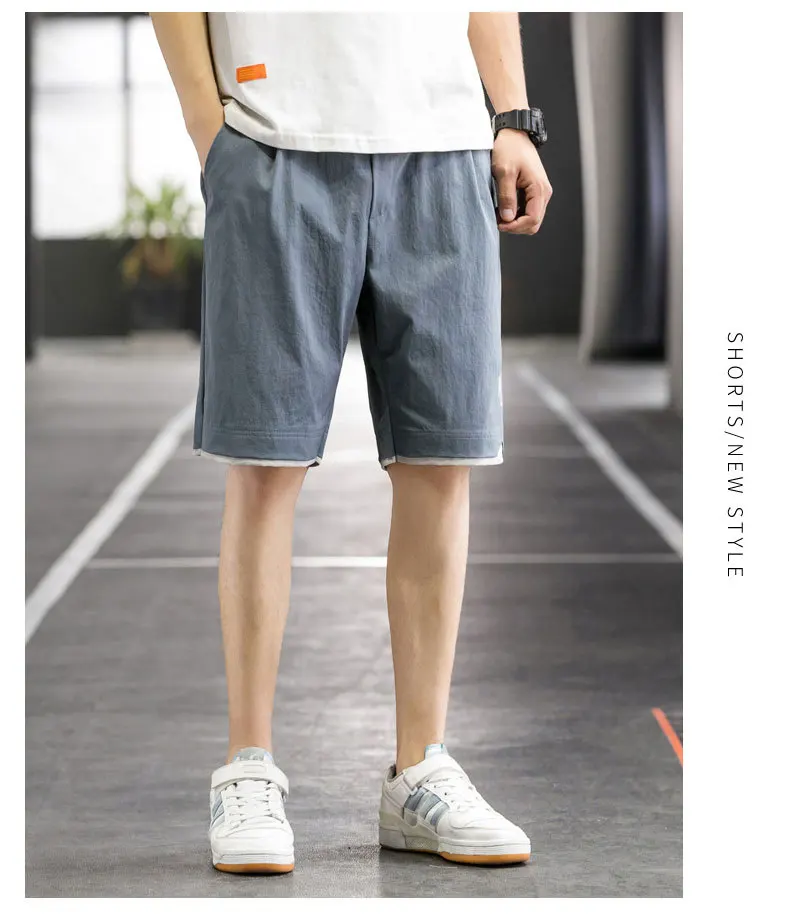 maamgic sweat shorts Men's shorts 2021 new casual summer pants men's pants loose five point trend beach pants thin style best casual shorts for men