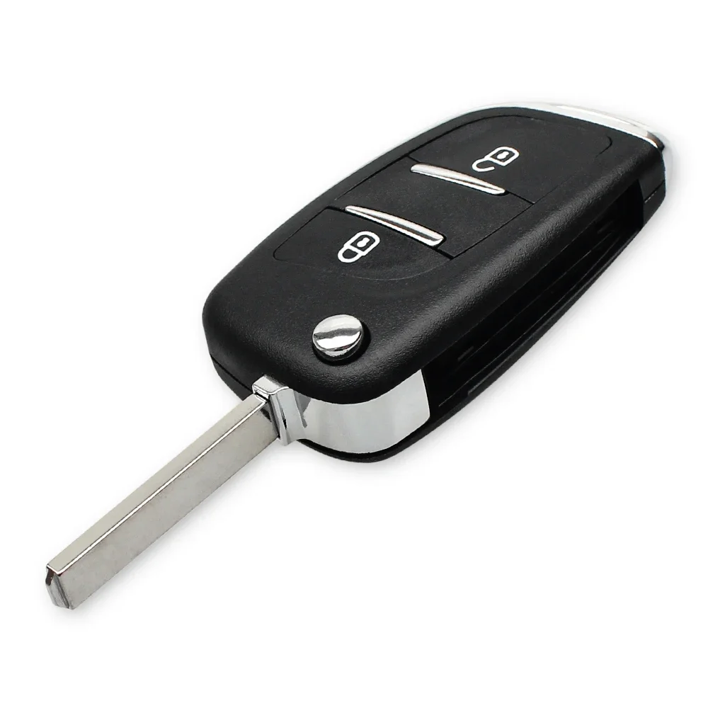 Car Key Shell Remote Flip Folding For Peugeot 107 207 307 307S 306 407 807 Partner VA2/HU83