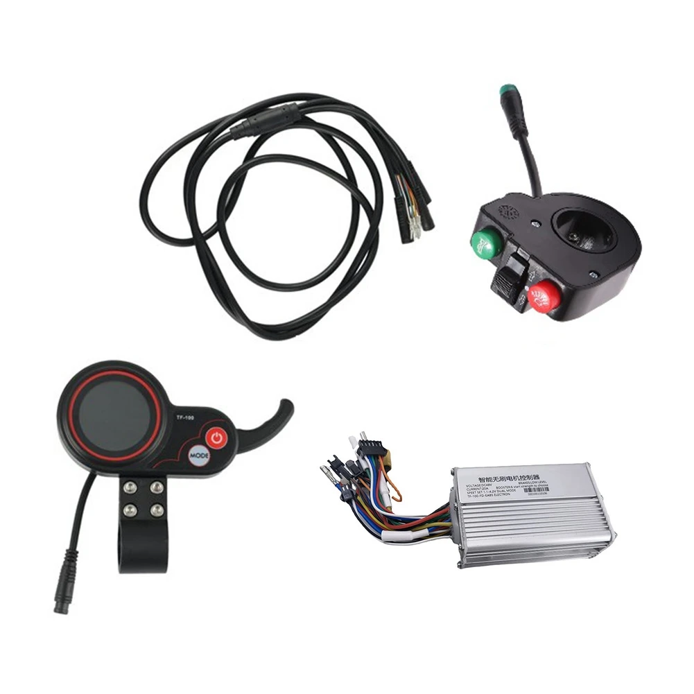 

48V Electric Scooter Motor Controller + Instrument Display + Connector Cable + Switch for 10 Inch Kugoo M4 Scooter