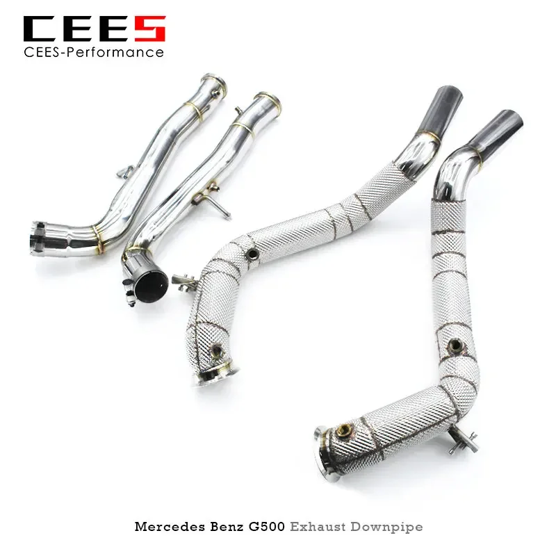 CEES Exhaust Downpipe For Benz G500 G550 G63 W464 4.0T-Stainless Steel Downpipe without catalyst Exhaust Pipe