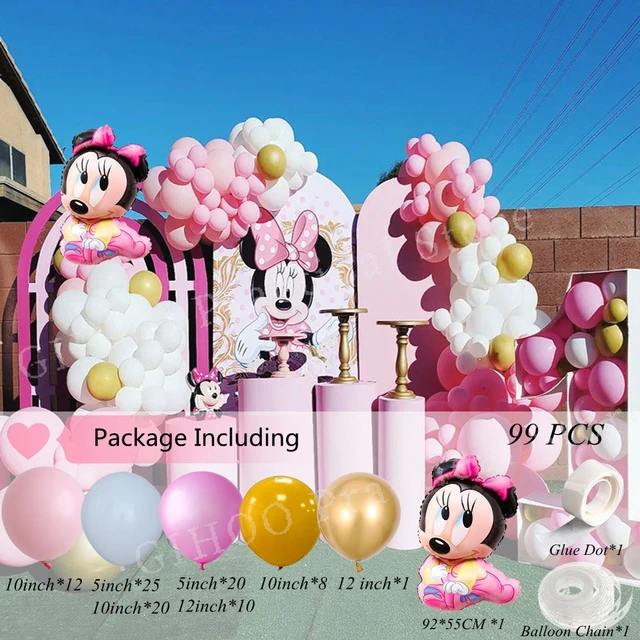 Mickey Minnie Mouse Birthday Decorations  Minnie Mickey Birthday Party -  1pc 100cm - Aliexpress