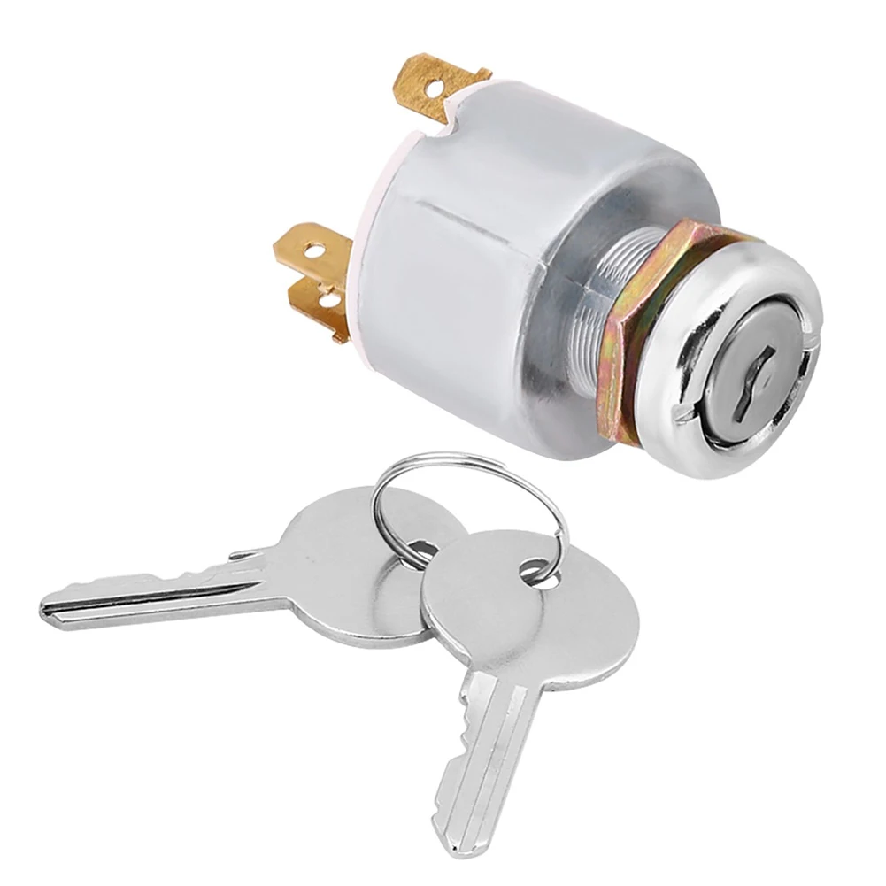 

Keys Ignition Switch Aluminum Brand New High Temperature Resistance For Most Cars 3 Position Car Lgnition Switch