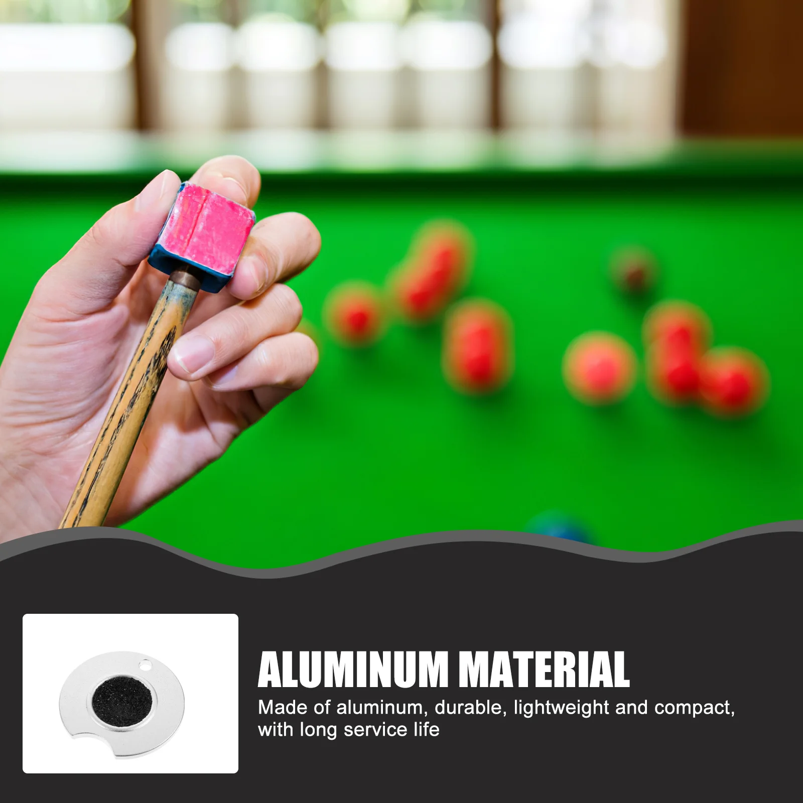 Aluminum Pool Sander Tip Shaper Billiard Club Accessories Radius Round Tool Pool Maintenance Tool Tip Shaper 1 Pc