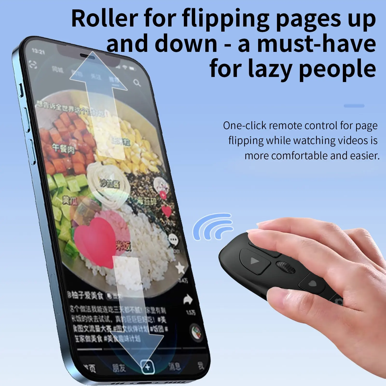 Wireless Bluetooth Camera Remote Control for Android and iOS