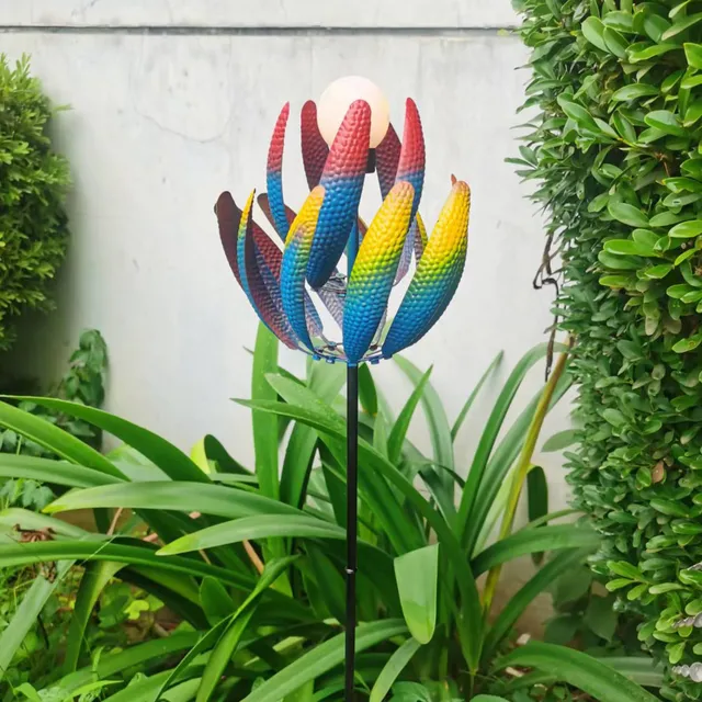 Kerti Szél Fonó Dekoratív Fém Fonók Szélmalmok Szélellátó, Könnyű, Kültéri Színes Udvari Művészeti Díszek