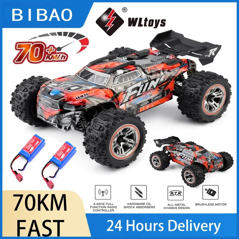 

WLtoys 184008 1:18 Brushless RC Car 70Km/H High Speed Metal 4WD Drive Off-Road 2.4G Three-in-one Electric BigFoot Truck New2023