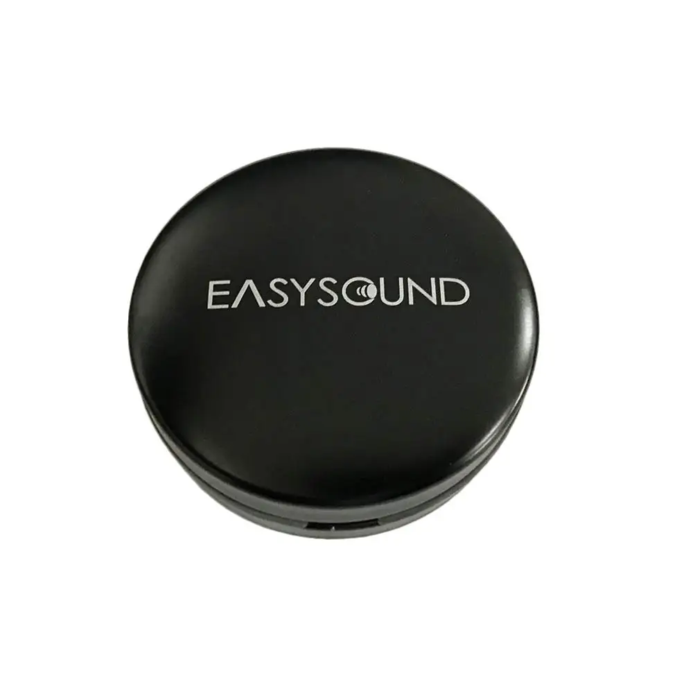 Round Aluminum Alloy Waterproof Earphone Case In Ear Monitor Storage Box Black 3