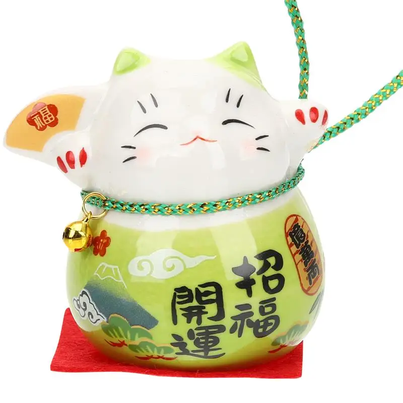 Cat Lucky Maneki Neko Figurine Ornament Statue Fortune Garden Statue Giapponesi Soilfigurine Regalo Cruscotto Animal Car Mini New