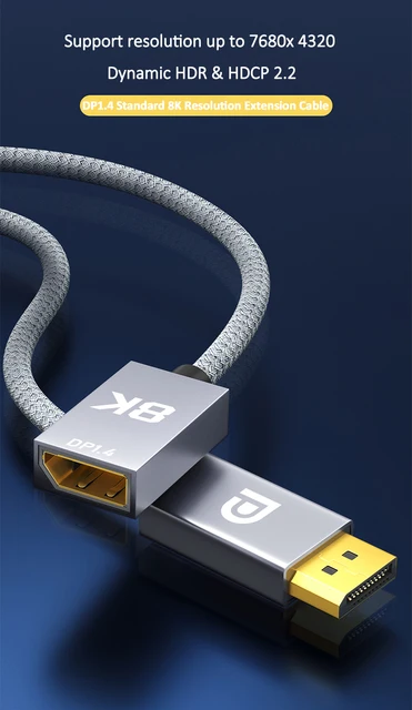 Adattatore USB C A DisplayPort 8K 60Hz - Connettore In Alluminio Per Laptop E Monitor