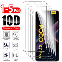 Premium 10D Tempered Glass Screen Protector - Multi-Pack Options Available for Poco X5 Pro (5PCS Tempered Glass)