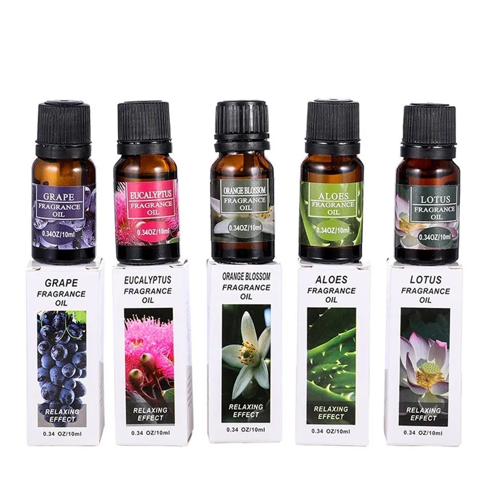 10ml 6 Flaschen Aromatische Pflanzen Duft Öl Aromatherapie Diffusoren  Auffrischung Air Entlasten Stress Ätherisches Öl