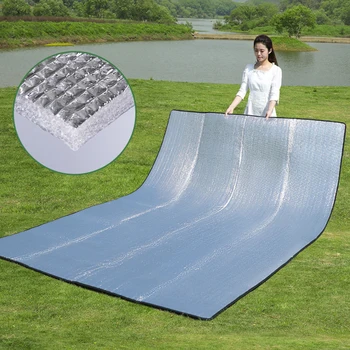 Waterproof Foam Foil Camping Mat EVA Aluminum Insulation Moisture-proof Picnic Pad Portable Beach Tent Floor Camping Sleep Mat