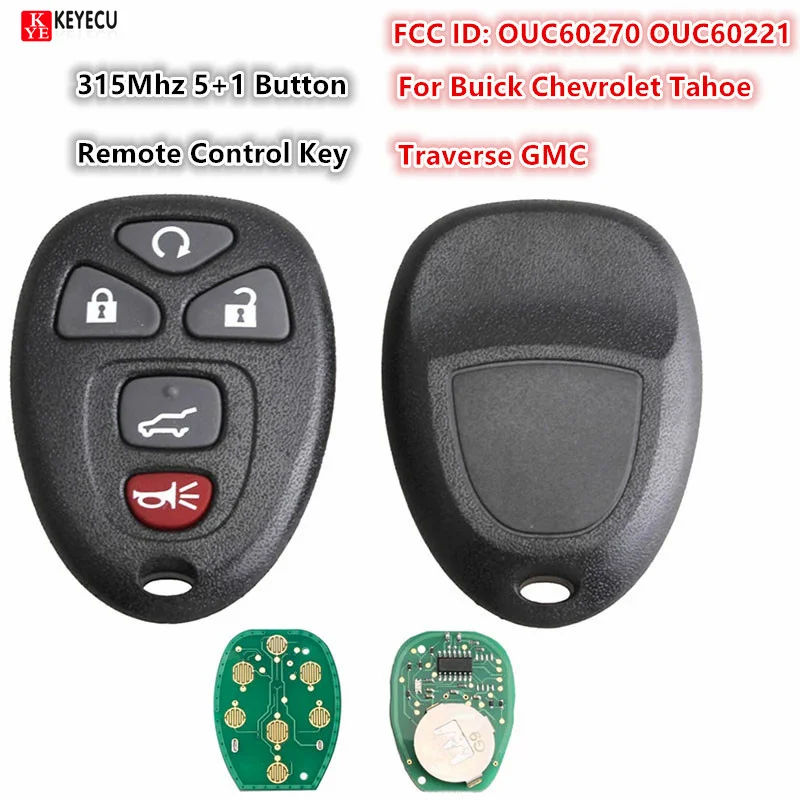 2008-2013 Chevy Tahoe OUC60270 Remote Key Fob – Replacement With FCC ID