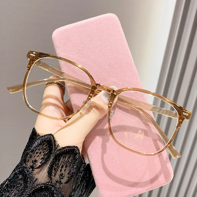0~ -600 Myopie-Brille mit großem Rahmen, ultraleicht, Anti-Blaulicht-Finish, flache Brille – Detail 2