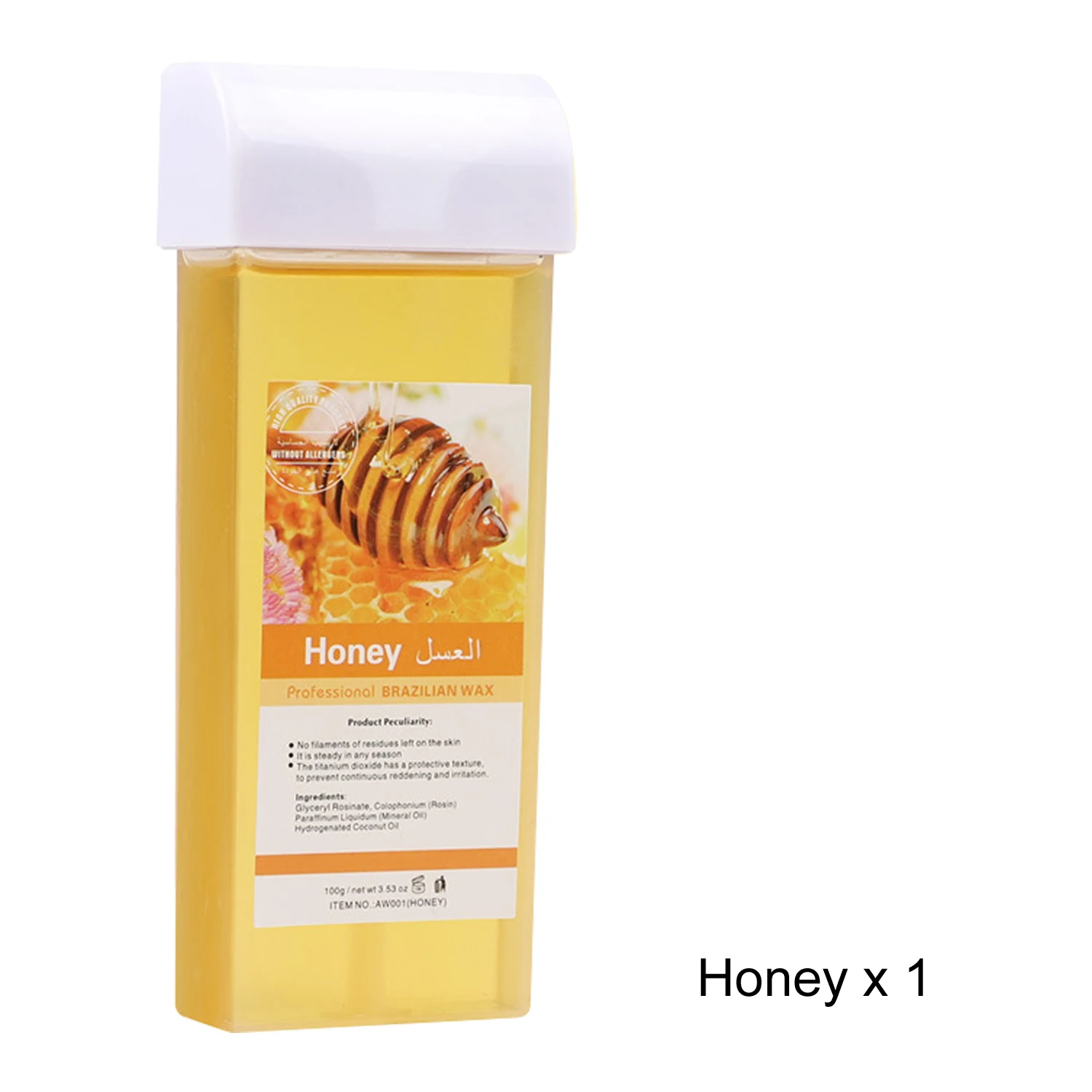 Honey Unisex Roll on Depilatory Wax Cream Hair Removal Roller Wax Heater Waxing Hot Cartridge Warmer Equipment Tool Waxing Kit ﻿