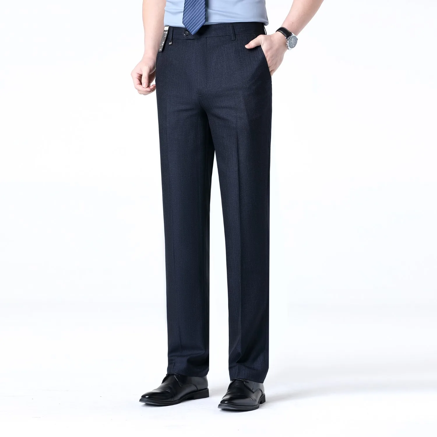 Brand New High-end Men's Wool Pants -Wool Blend Thin Fabric for Summer,Business Formal Dress Pants,Wool Blend Trousers