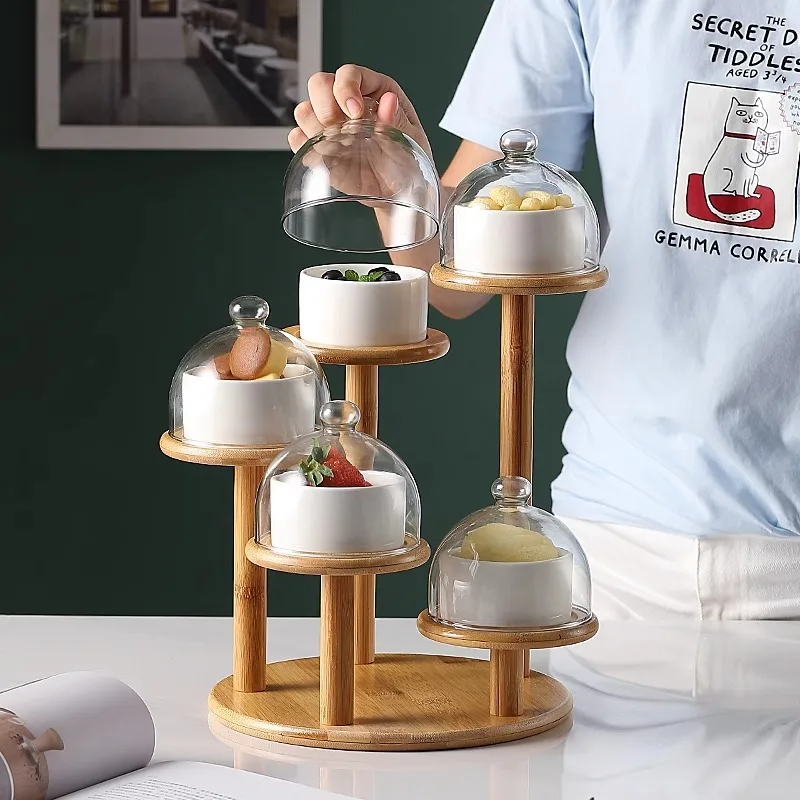 

High-end creative pudding steamed egg dessert party cake cup baking bowl with cover bird's nest small bowl personality suit