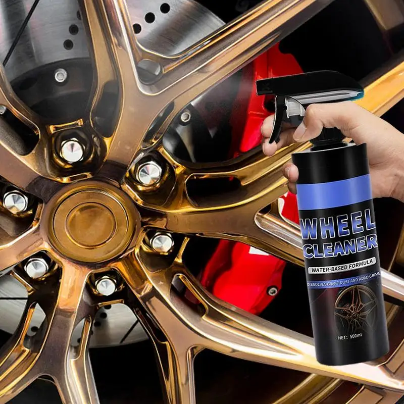 

Rim And Tire Cleaner 500ml Rim And Tire Cleaner Safe And Reliable Rim CleanerWheel Hub Descaling Car Cleaning Supplies For Car