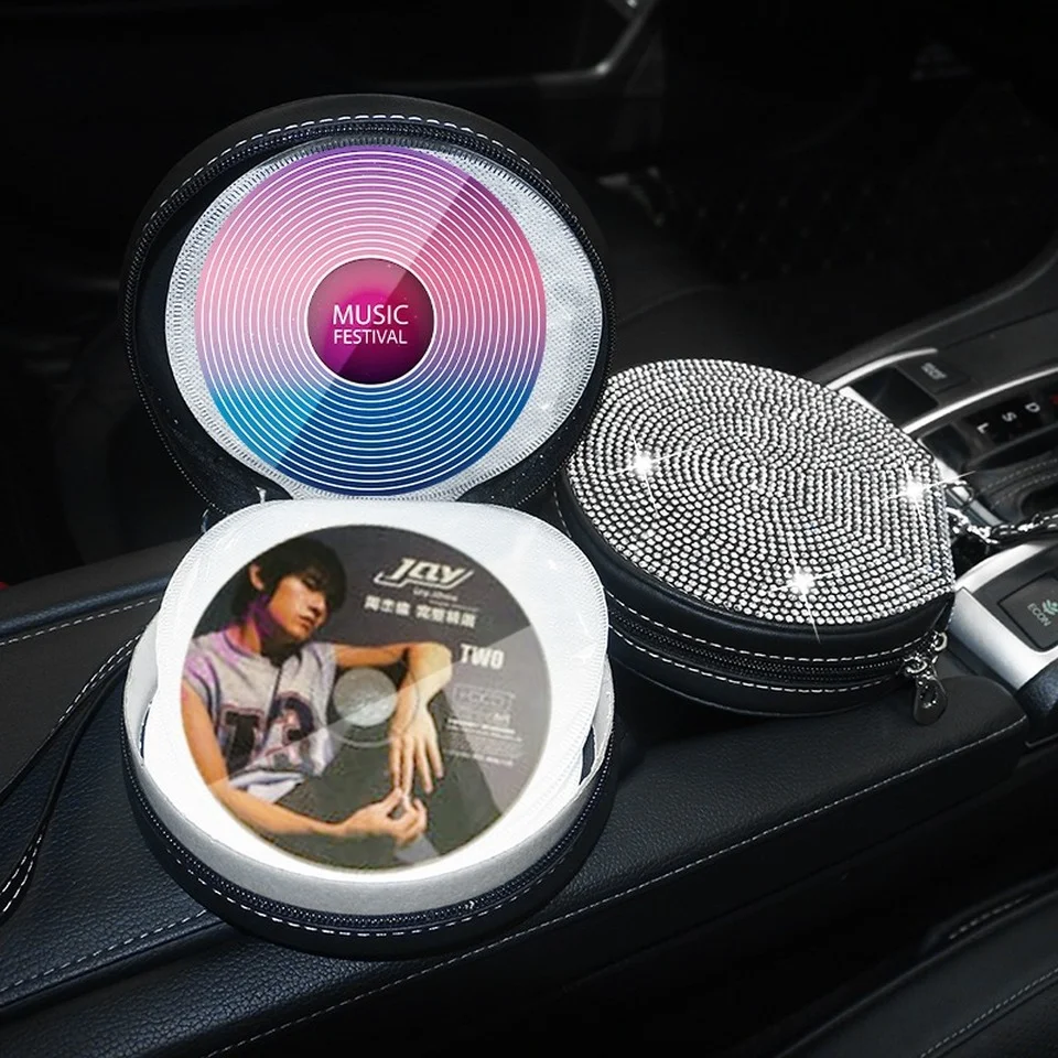 

Новая Алмазная портативная автомобильная сумка для хранения компакт-дисков