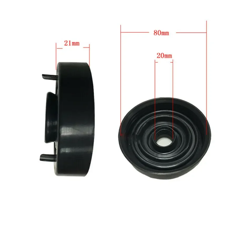 Dioche Couvercle Anti-Poussière Phare 80mm - Joint Caoutchouc Étanchéité Pour LED Phare - Noir