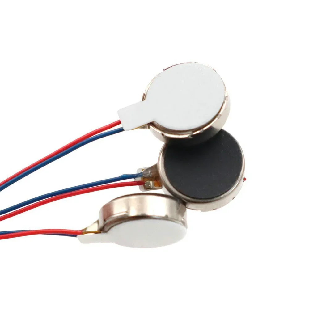 5Pcs 1027 1030 Mini Vibration Motor DC 3V 12000rpm Flat Coin Button-Type Micro DC Vibrating Motor for Cell Phone Tablet Massager