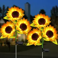 Solar Sunflowers LED Light Outdoor Waterproof Home Flower Lamp Courtyard Pathway Garden Decoration Lamp Lawn Landscape Lighting 1
