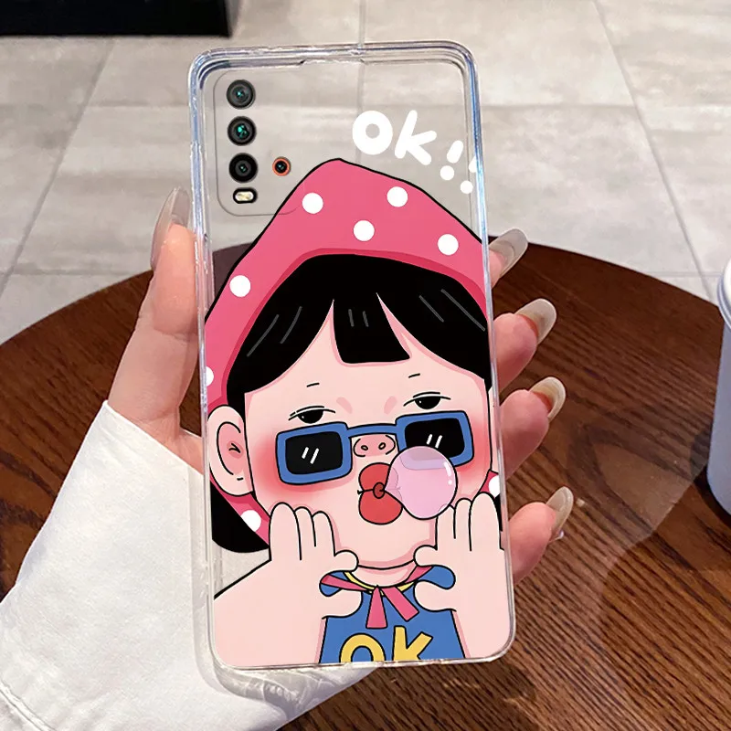 Luxury Aesthetic Transparent Cat Design Soft TPU Silicone Phone Case