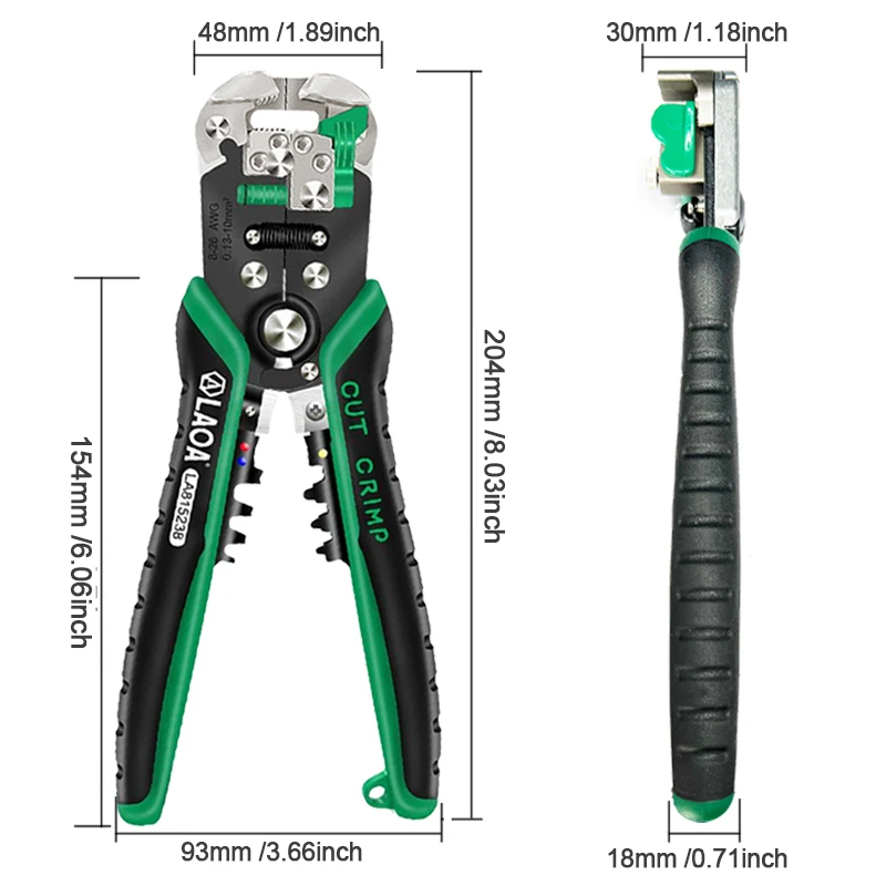 Automatic Wire Stripping Pliers Cutter Cable Terminal Crimping Electrician Tools