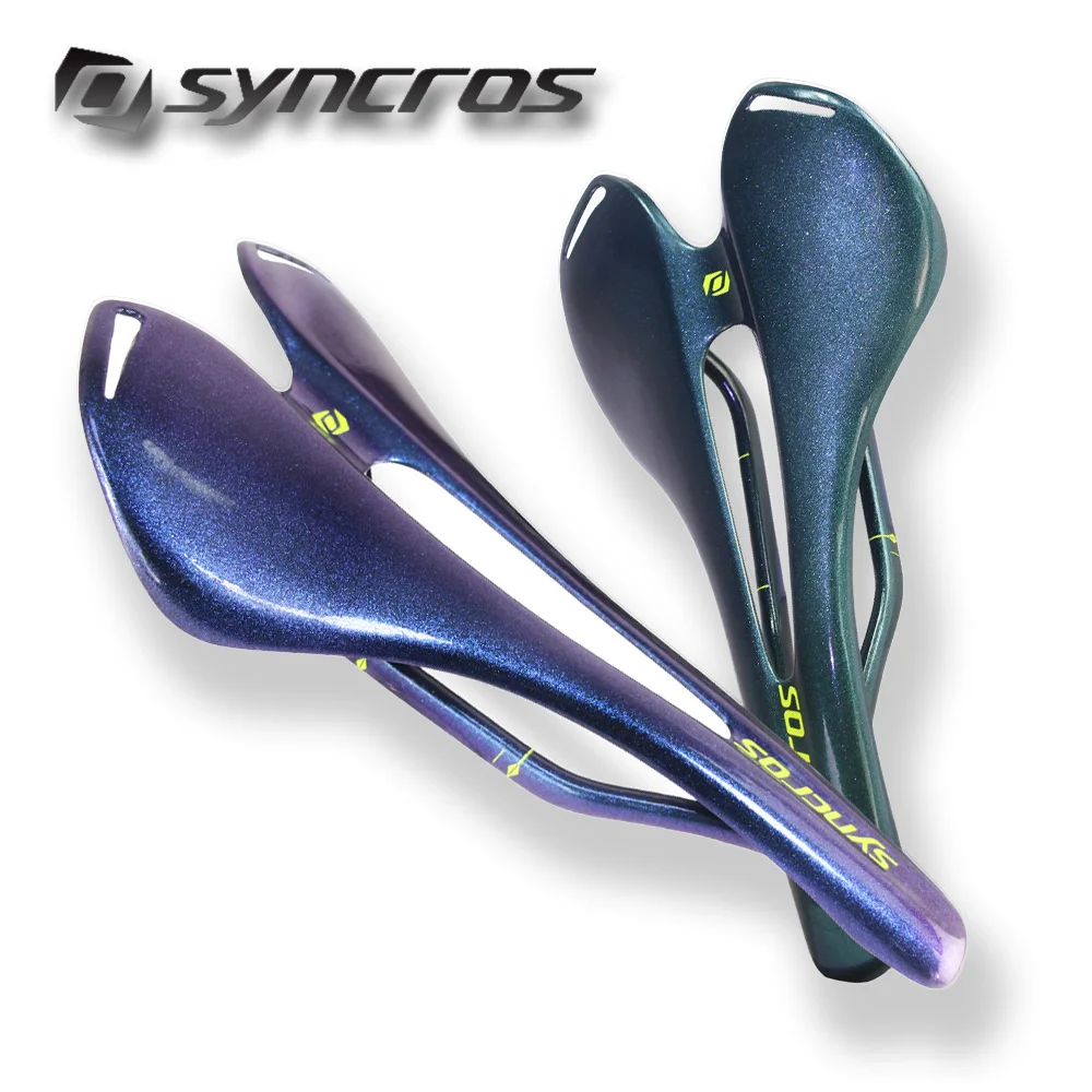 Syncros Chameleon Saddle Full Carbon Fiber Blue/Green Gloss Road