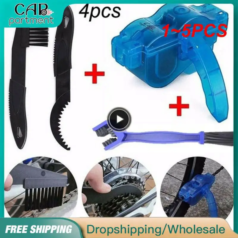

1~5PCS Bike Cleaning Kit Cycling Chain Cleaner Scrubber Brushes Mountain Bike Wash Tool Set Repair Tools
