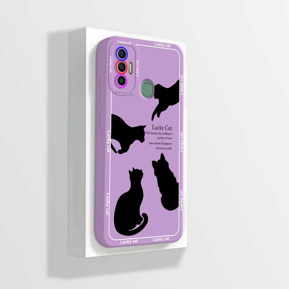 Cute Cartoon Flowers Silicone Phone Case - Soft Back Cover