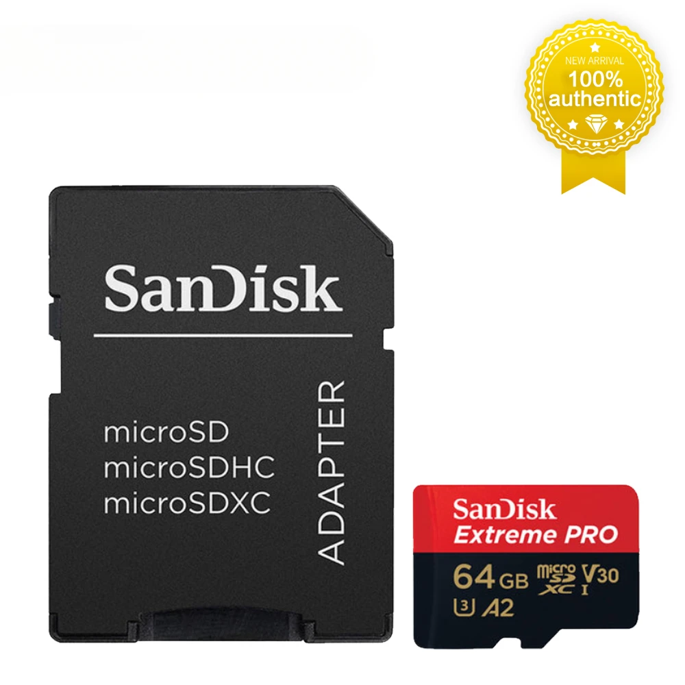 SanDisk Extreme Pro Flash 128 Go Carte Micro SD SDXC UHS-I 512 Go 256 Go 64  Go U3 V30 TF Carte Adaptateur mémoire pour appareil photo DJI - AliExpress