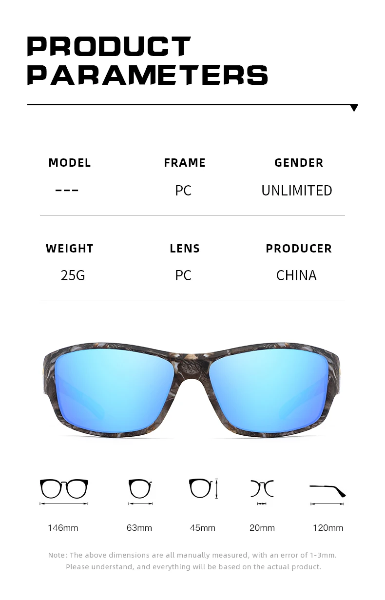 Description Picture 4 of itemFashion Sunglasses Men Women Glasses Outdoor Sports Riding Fishing Driving Hiking Cycling UV400 Eyewear