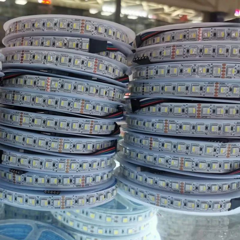 

5M RGBW/RGBWW 4 color in 1 LED Strip Tape 60/84/96leds/m 5050 SMD flexible high brightness Lights Bar DC 12V 24V IP30/65/IP67