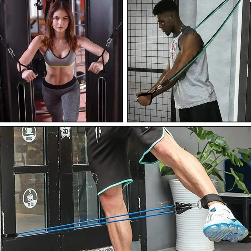Enhanced Resistance Bands with Handles for Strength Training and Home Workouts