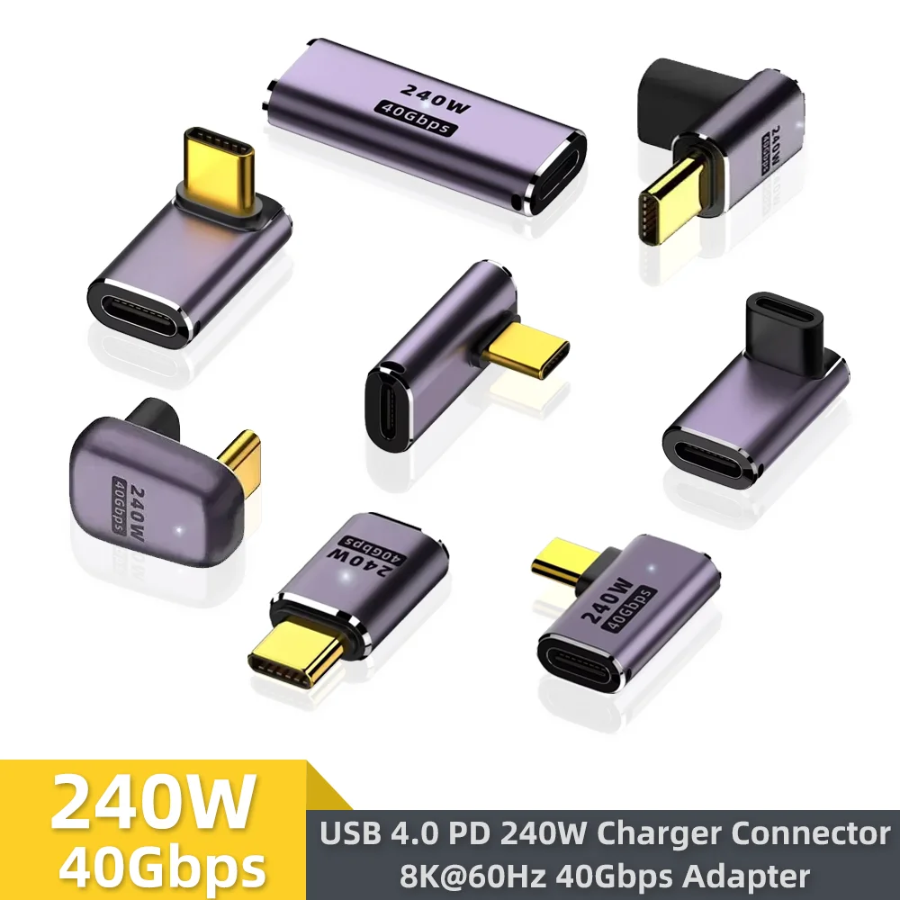 รูปสินค้า อะแดปเตอร์ USB-C 40Gbps ชาร์จเร็ว 240W สำหรับ MacBook และอุปกรณ์ USB-C