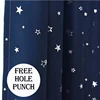 Silver Star Children Blackout Curtains For Living Room Blue/Pink Cortinas Kids Boy Girl Bedroom White Tulle Curtains Window 3