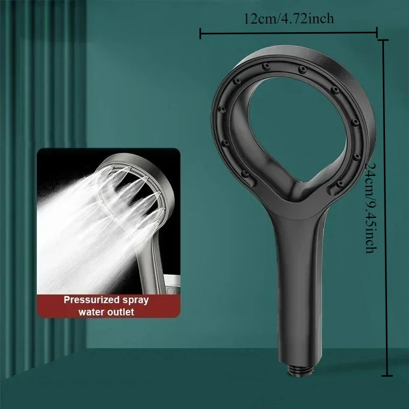 Bathroom Shower Head Pressurized Hand-held Large Panel Accessories Bathing Tool