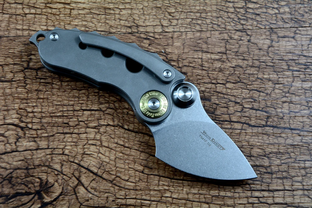 Two Sun D2 Steel Blade 2.36” Stonewash Mini Pocket Knife Fast Open