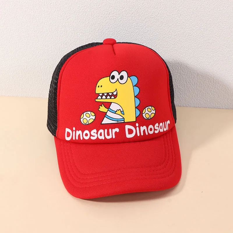 Cartoon Dinosaurier Kinder Baseball Cap Niedlichen Tier Kinder Sonnenhut Frühling Cord Outdoor Jungen Mädchen Schirmmützen Motorhaube_voghion.com