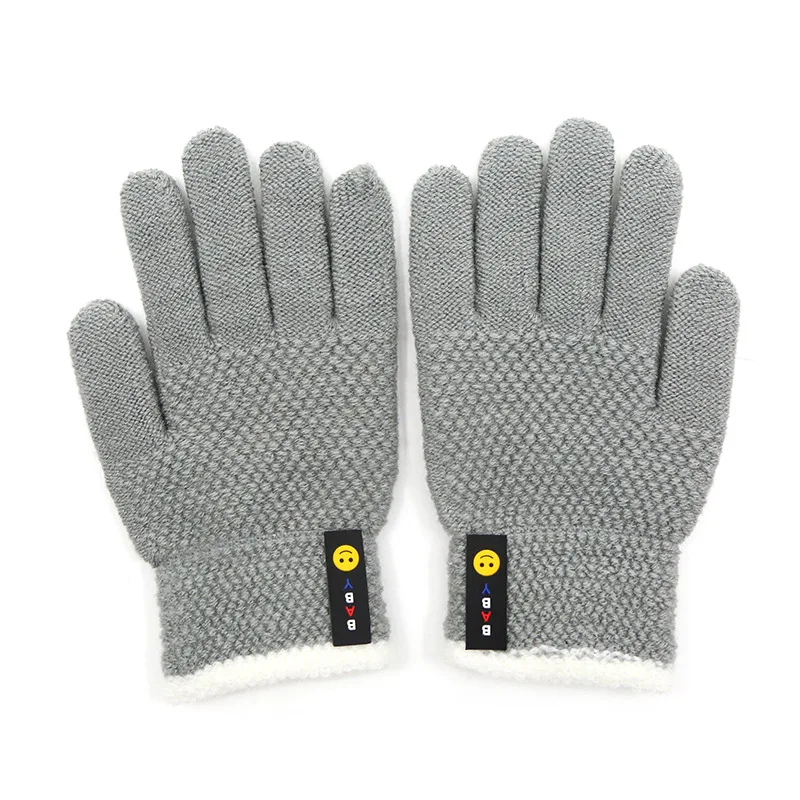6-10 Years Old New Fashion Kids Thick Knitted Gloves Warm Winter Gloves Children Stretch Mittens Boy Girl Infant Accessories 5