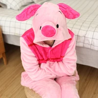 Piglet Onesies Cute Cartoon Animal Onesie Women Men Girls Boys Pajamas Halloween Funny Party Suits Winter Home Overall Costumes - Image 5