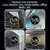 LED Car Dashboard Clock Digital Touch Screen Round Robust Construction Car Interior Clock Ornaments for Sedan Small Car RV 5