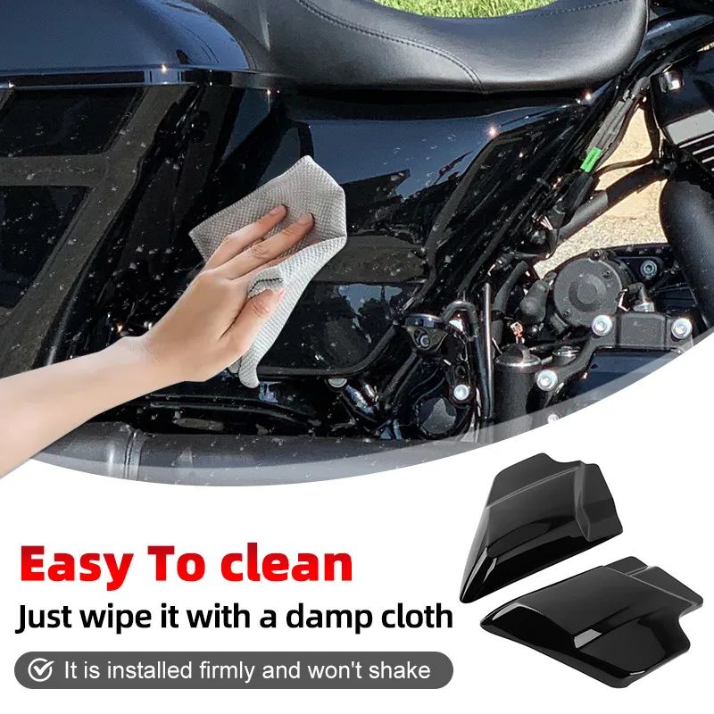 Motorcycle Battery Cover Panels For Harley Touring Electra Street Glide Road King 2009 -