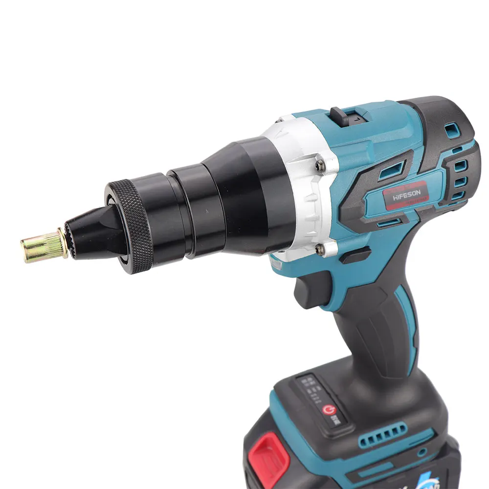 HIFESON electric riveter rivet gun Powerful Brushless Electric Ramm Gun